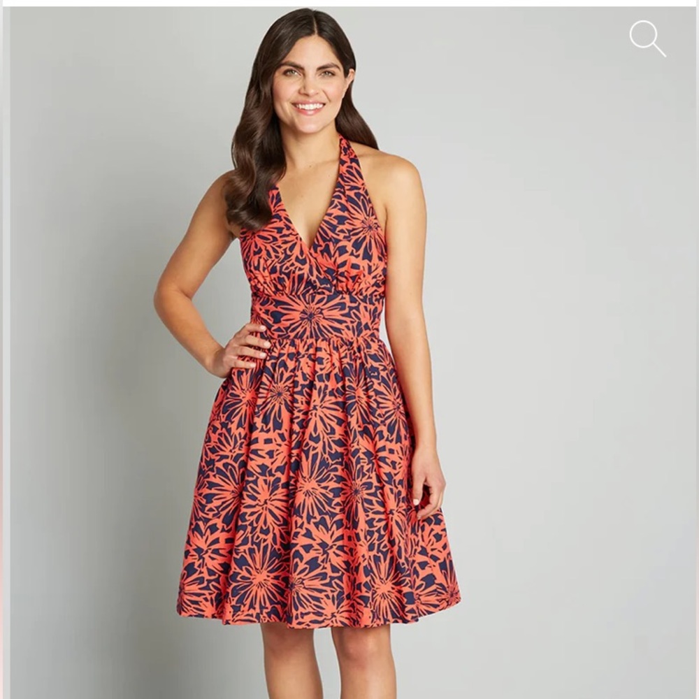 ModCloth halter-top dress, size 14, new.